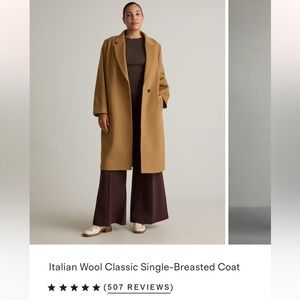 Quince Italian Wool Classic Coat - S